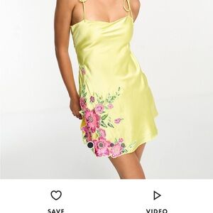 Fun Flirty Yellow Floral Dress